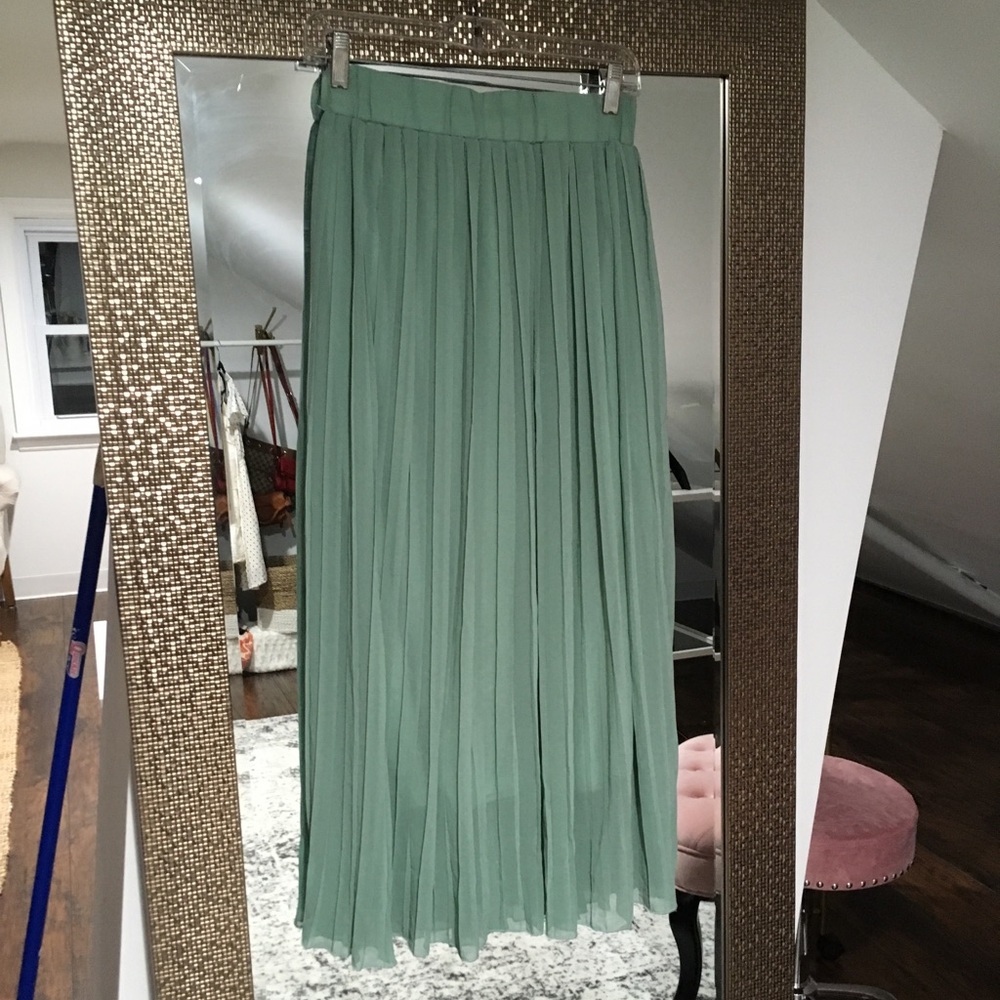 Green Maxi Skirt